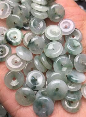 翡翠飘花平安扣货玉石散件