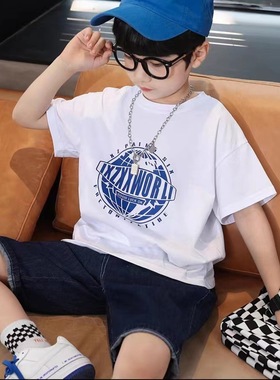 ins字母方牌儿童项链女潮酷百搭帅气吊坠男个性街舞走秀衣服配饰