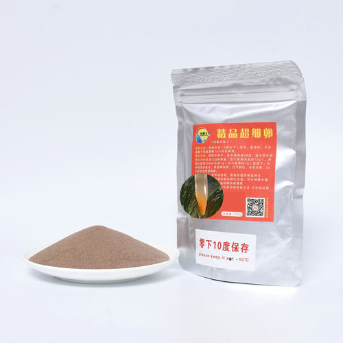 新货渤海湾盐田超细卵可孵化丰年虾卵卤虫卵虾苗燕鱼苗开口鱼饲料 - 图2