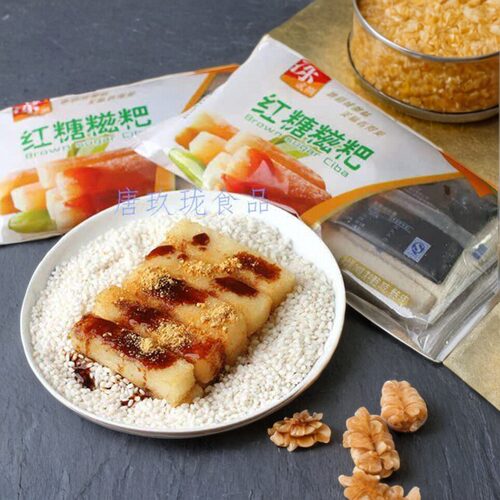 纯糯米手工糍粑 红糖 四川特产美食火锅小吃红糖糍粑5袋 - 图3