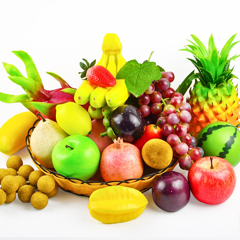 仿真水果模型假蔬菜苹果玩具香蕉道具塑料装饰摆件儿童摆设装教具,淘宝优惠券,粉丝福利购,淘宝优惠卷