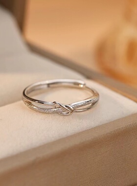 925银繁星戒指女小众设计高级感轻奢气质2023年新款潮开口指环