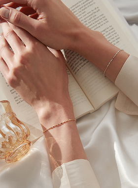 小众方块ins森系冷淡风学生手链