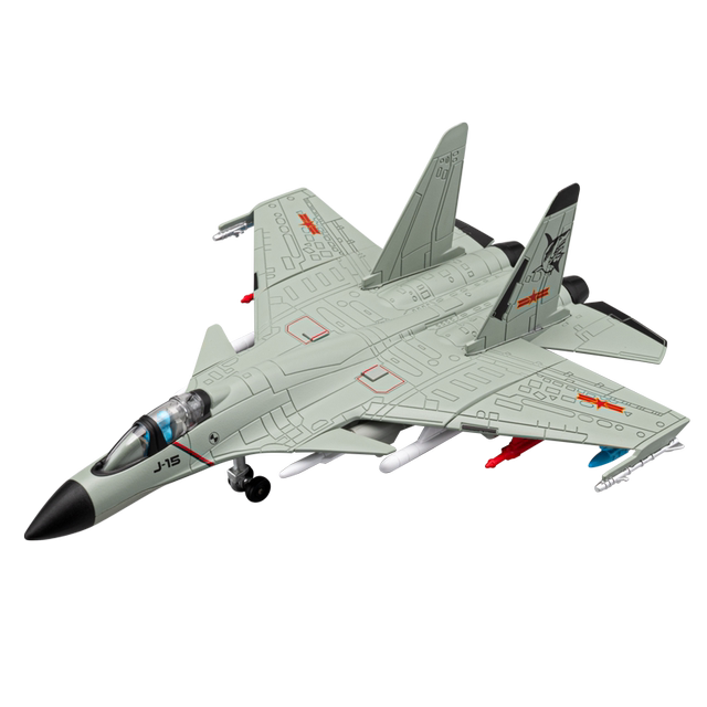 Simulation J-15 fighter launches missile alloy aircraft model children's toy boy model aircraft ornaments gift
