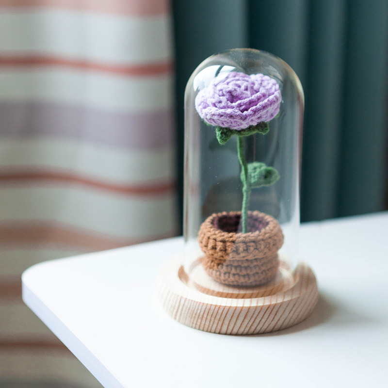 手工编织diy礼物玫瑰花花束毛线花朵钩针送女友材料包成品向日葵,淘宝优惠券,粉丝福利购,淘宝优惠卷