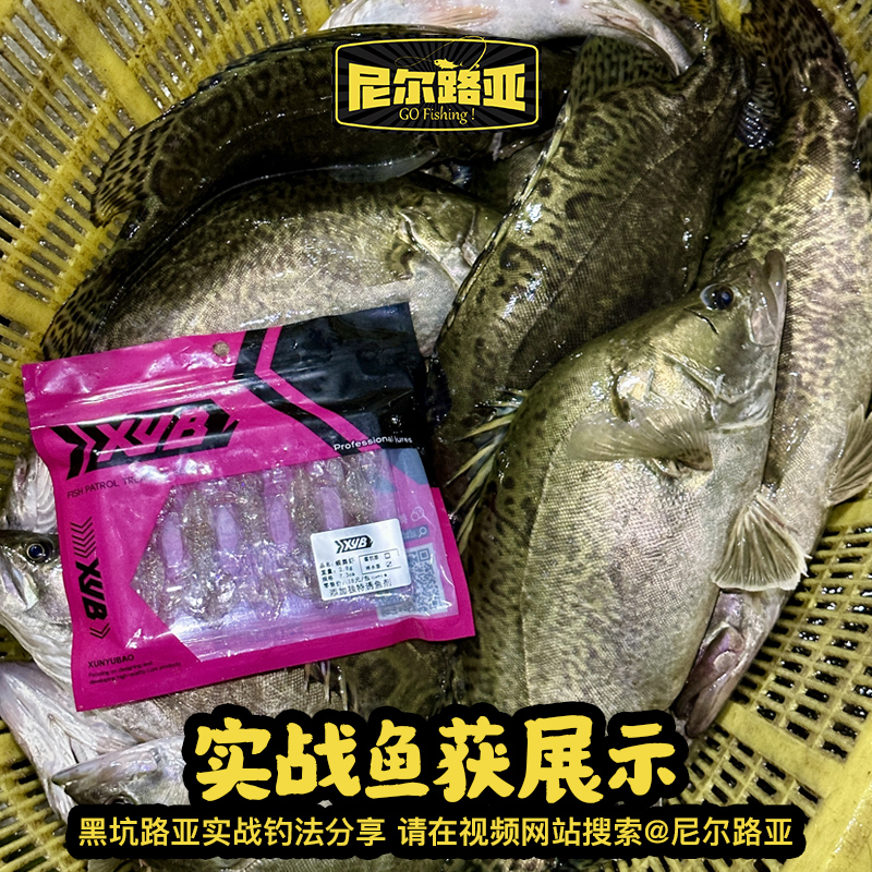 巡鱼宝蝶舞虾路亚软饵假饵软虫浮水鳜鱼鲈鱼倒钓微铅钓组加诱鱼剂 - 图0