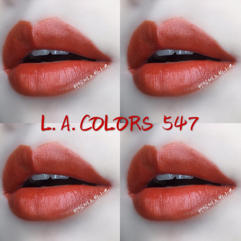 美国L.A.la colors Girl洛杉矶色彩口红唇釉肉桂色枫叶红 547 530 - 图1