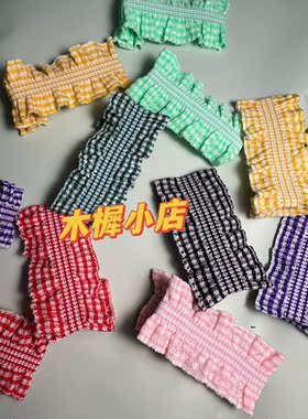 韩版碎格布艺bb夹少女心田园风配件发卡刘海夹小清新发卡百搭边夹