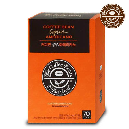 韩国直邮Coffee Bean Captain原味美式咖啡原豆正装1.6g单条70条 - 图3