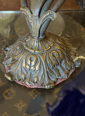 1920‘s民国古董台灯 黄铜 老上海艺术空间装饰收藏品 灯罩后配