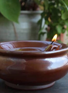 酥油灯陶瓷古代唐宋邛窑茶道