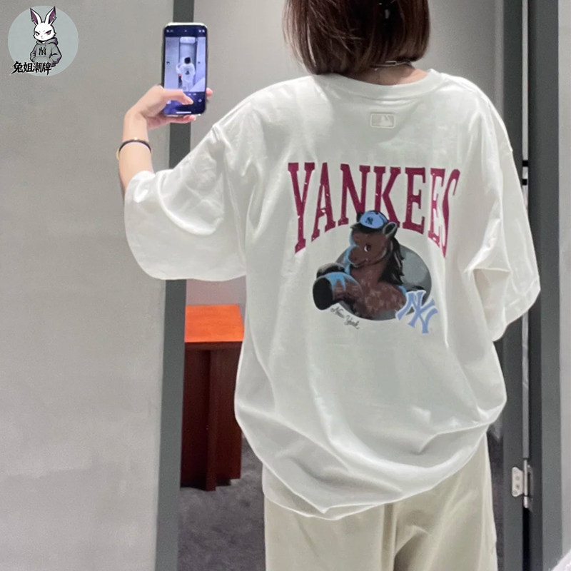 MLB短袖专柜26新款马年限定新年系列生肖马防晒休闲男女T恤TSQ01,淘宝优惠券,粉丝福利购,淘宝优惠卷