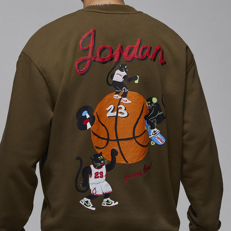 Nike/耐克JORDAN男子运动保暖印花针织套头衫圆领卫衣HV1750-366,淘宝优惠券,粉丝福利购,淘宝优惠卷