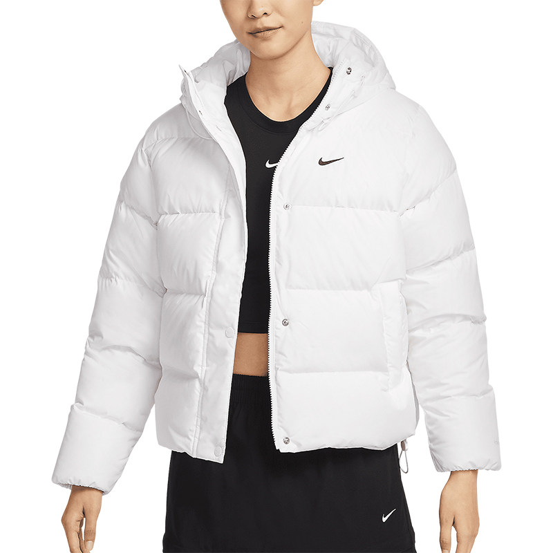 Nike/耐克女士正品休闲保暖拉链复古连帽羽绒服外套FZ5929-100,淘宝优惠券,粉丝福利购,淘宝优惠卷