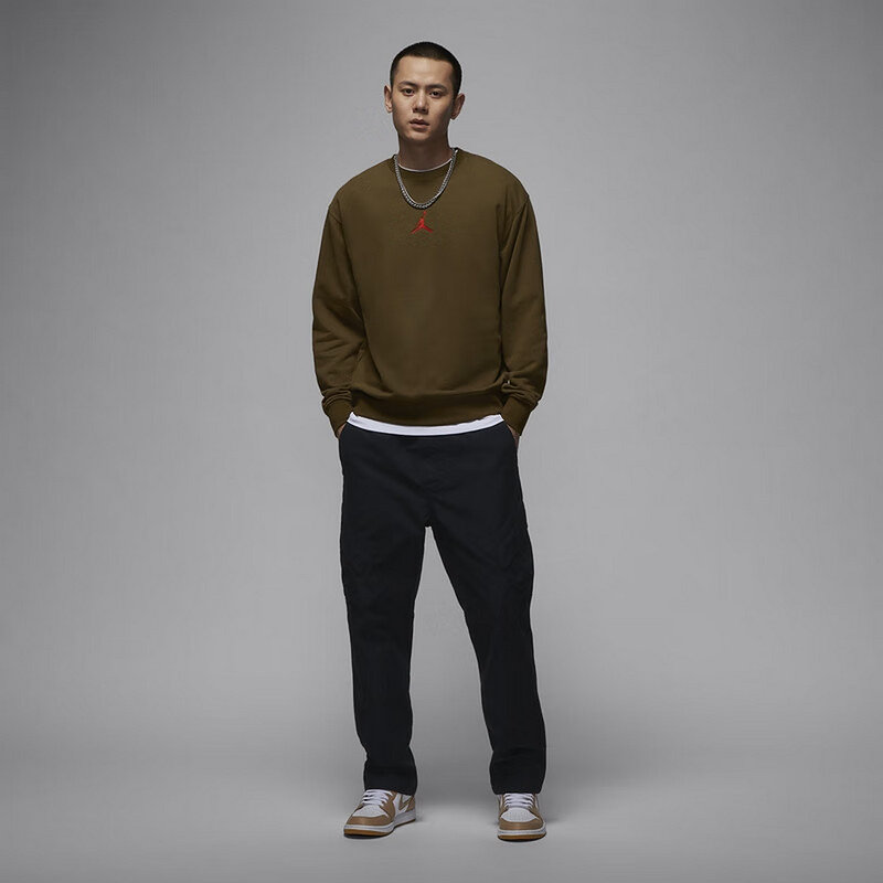 Nike/耐克JORDAN男子运动保暖印花针织套头衫圆领卫衣HV1750-366,淘宝优惠券,粉丝福利购,淘宝优惠卷