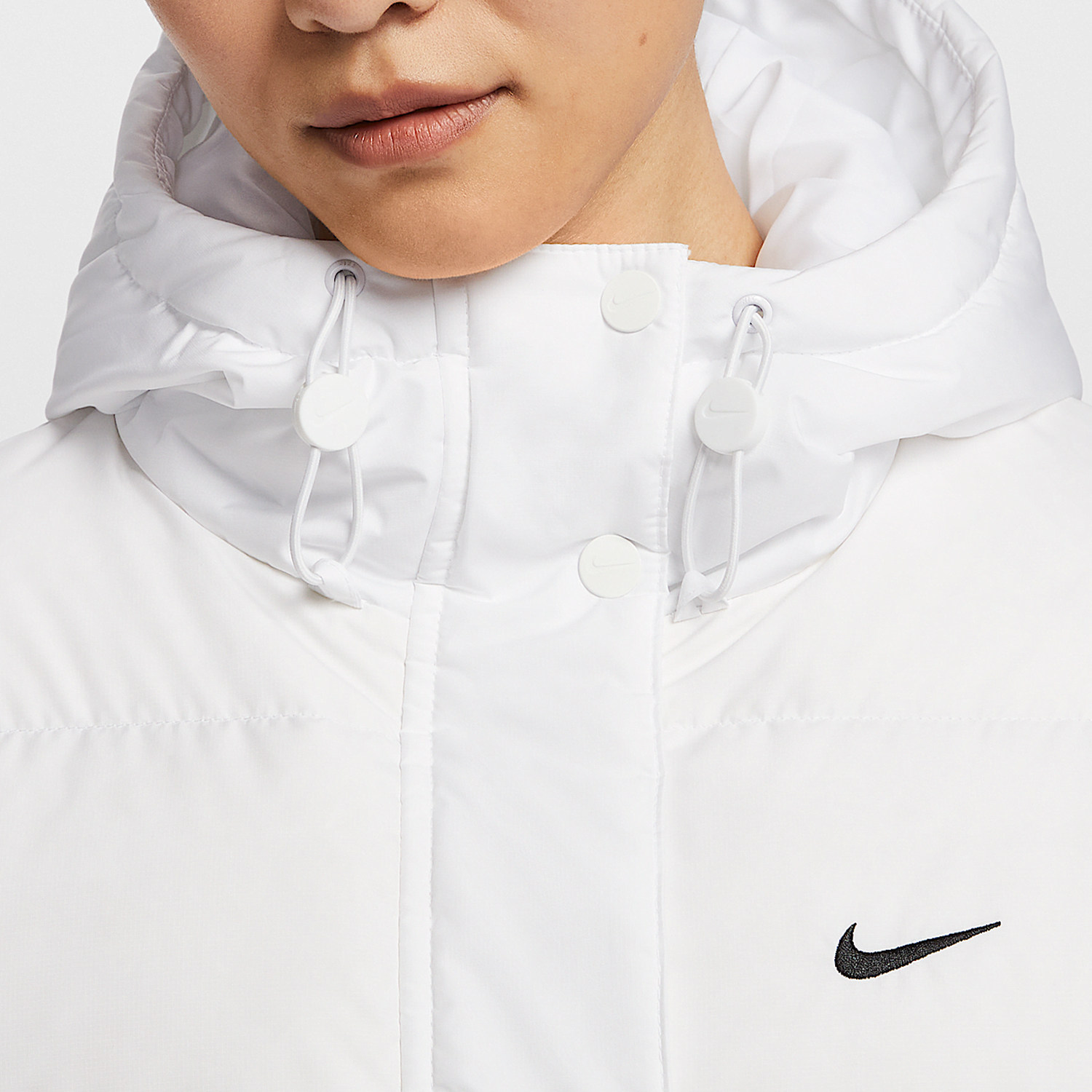 Nike/耐克女士正品休闲保暖拉链复古连帽羽绒服外套FZ5929-100,淘宝优惠券,粉丝福利购,淘宝优惠卷