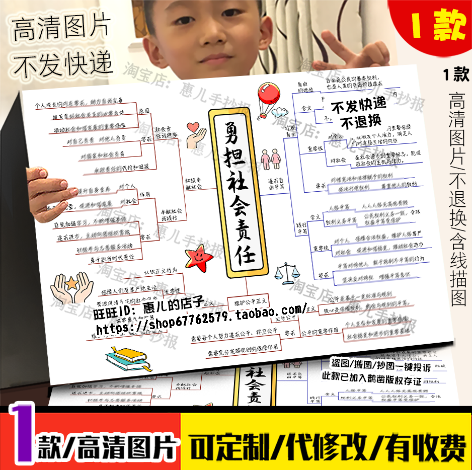 八年级上册道法思维导图走进社会生活维护社会秩序国家利益手抄报,淘宝优惠券,粉丝福利购,淘宝优惠卷