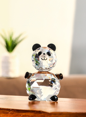 可爱小熊猫玩偶摆件超萌国宝迷你黑白熊猫高级感小众手办儿童玩具