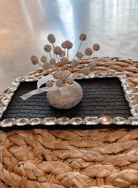 网红女神款汽车中控台装饰品 镶钻高级感保时捷宝马奥迪车用车载