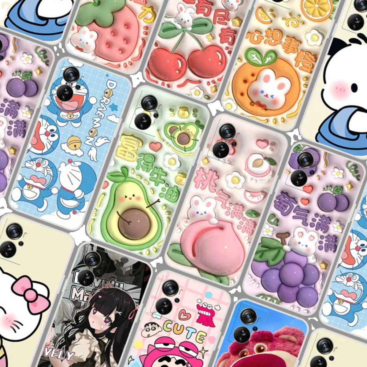 中兴AXON 40pro手机壳软胶 ZTE A2023保护套 AXON 41pro仿立体 5G照片定制 可爱卡通水果 - 图0