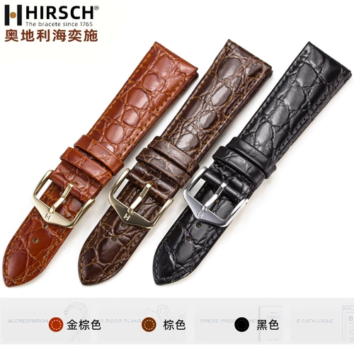 海奕施 Casio, tissot, кожаный ремешок для часов подходит для мужчин и женщин, крокодил