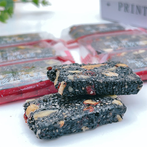 老介福八珍切糕/黑芝麻核桃软糕500g坚果红枣独立小包老字号零食 - 图2