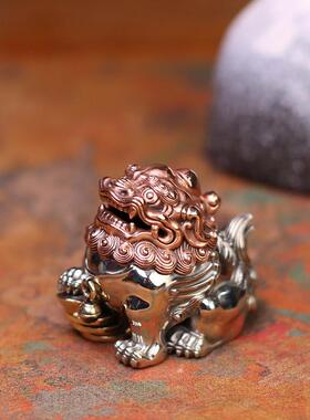 貔貅熏炉铃铛版紫铜白铜黄铜手工