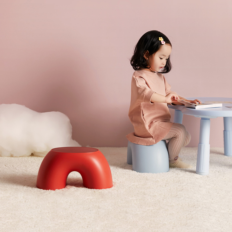 加厚塑料凳家用儿童小凳子创意时尚浴室板凳宝宝茶几凳防滑矮凳
