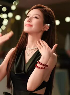 赵露思同款红玛瑙手串简约女款