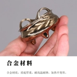 Антикварная бронзовая маленькая курильница для благовоний, аромалампа из сандалового дерева