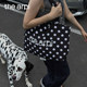 Thearpi polka dot commuter shoulder bag tote bag