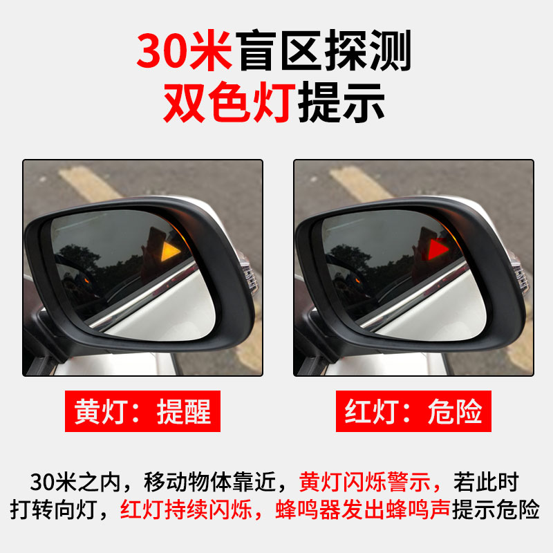 适用奔驰GLC200LE260E300汽车BSD盲区监测系统并线辅助预警改装升 - 图1