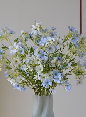 春色小清新仿真花绢花小碎花菊花12头威灵仙家居婚庆摄影现代简约