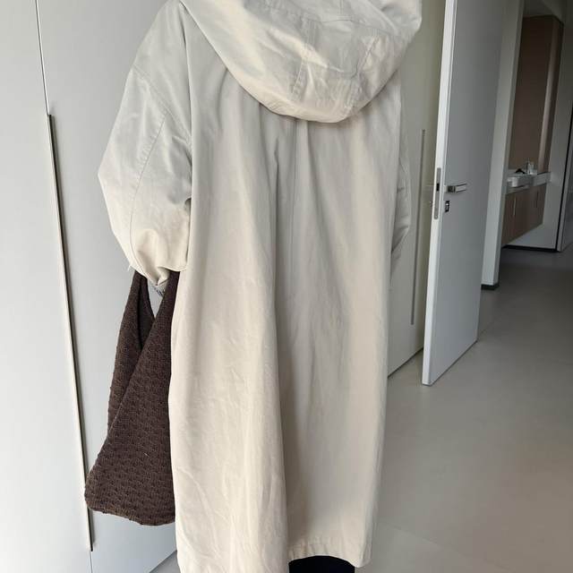 Tavi Korean Japanese style British style mid-length windbreaker for women