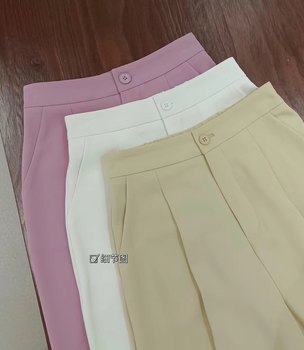 ກາງເກງ Sunflower suit 9003 high-waist slim and drapey pants for women with small feet, harem pants, cigarette pipe straight pants casual pants