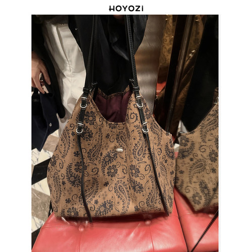 【小优家包包】HOYOZI秋冬慵懒托特包女2026新款大容量通勤大包 - 图0
