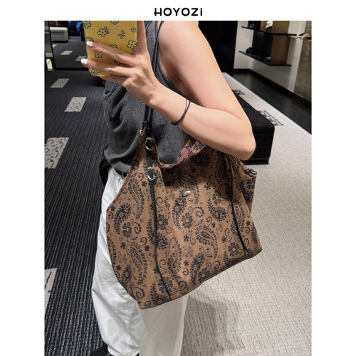 【小优家包包】HOYOZI秋冬慵懒托特包女2026新款大容量通勤大包 - 图1