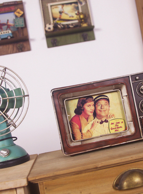 美式风电视机模型样板房装饰摆件