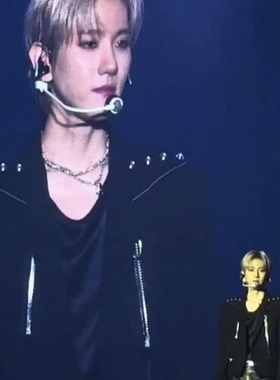 EXO 边伯贤 BAEK HYUN同款虎胆石钛钢珠牌项链套装澳门演唱会周边