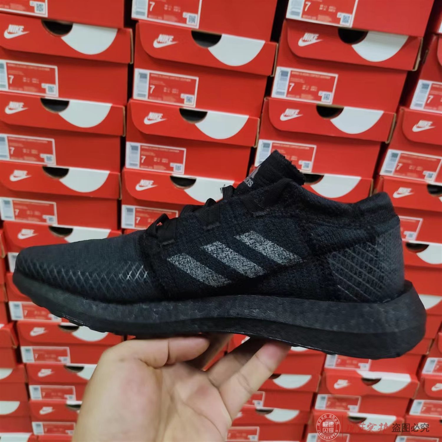 Adidas阿迪达斯男女夏季爆米花运动Boost缓震跑步鞋 F35786F35787 - 图0