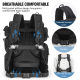 1000D Outdoor 50L ຄວາມຈຸຂະຫນາດໃຫຍ່ Tactical Mountaineering Bag Travel Camping Trip Sports Backpack ຖົງຄອມພິວເຕີ