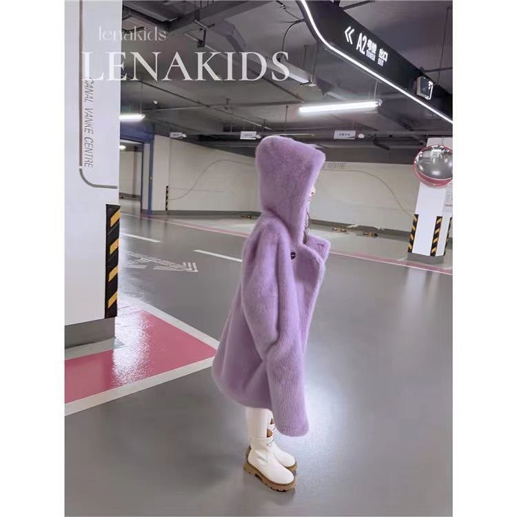 女童外套新款2025秋冬季加厚小女孩中大童韩版保暖洋气毛毛大衣潮,淘宝优惠券,粉丝福利购,淘宝优惠卷