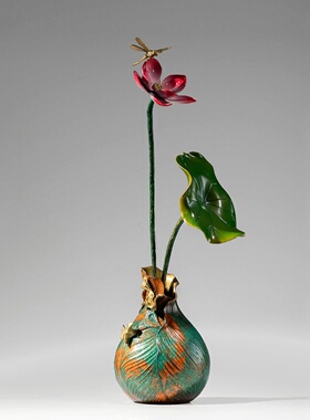 纯铜荷花摆件寓意和和美美