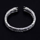 Sha Hai, Zhang Mingen, Zhang Rishan, Chairman Zhang's same style bracelet with double faucets that will ring the old nine-door Buddha two-ring ring, retro