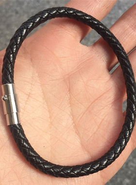 丁禹兮同款手链皮绳简约个性