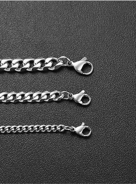 重生之门庄文杰王俊凯同款手链银色个性钛钢粗嘻哈简约男百搭个性