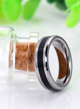 华晨宇同款戒指钛钢双色高级感男