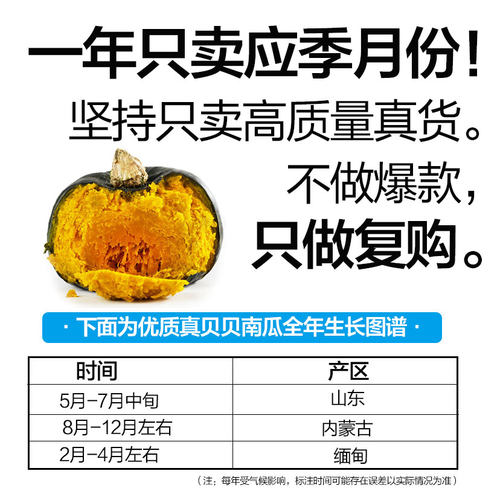 新瓜~缅甸正宗日本惠和一号真贝贝小南瓜新鲜板栗味软糯香甜宝宝 - 图0