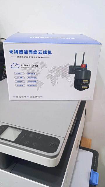 Intercom ball camera 360 panoramic sound and light alarm