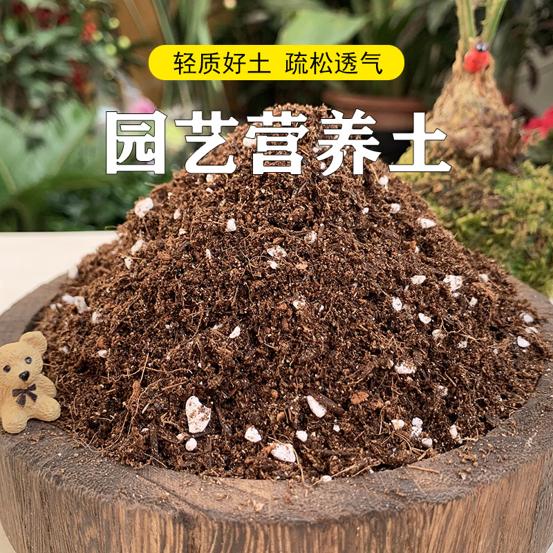 营养土花土有机家用种植土通用型花肥料养花泥土多肉兰花专用土壤-图0